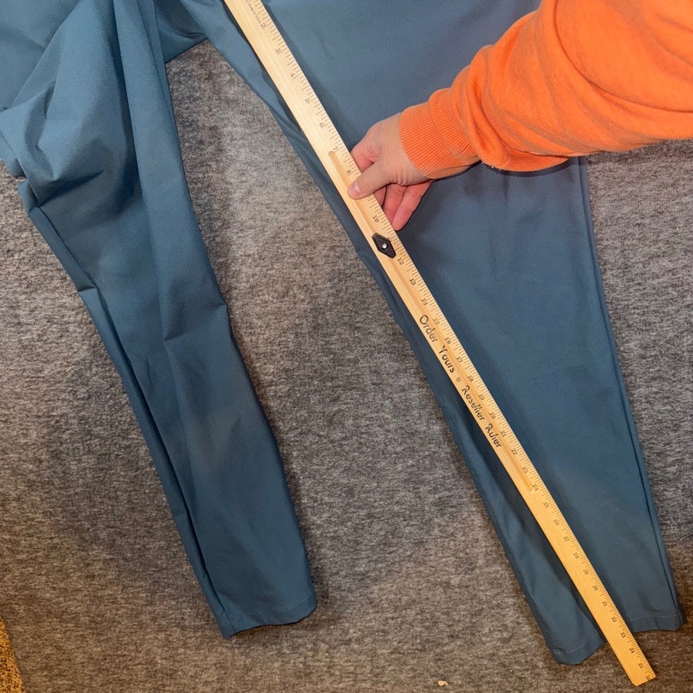 RHONE Commuter Pants Slim Fit Dark Teal Flex Knit Stretch Mens Size 30x33 NEW - Picture 6 of 9